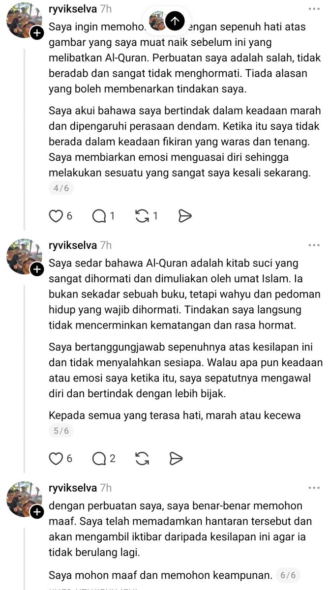 Tahu dia buat apa?

Dia pijak Al Quran dan muat naik gambar tu online kat akaun media sosial dia.