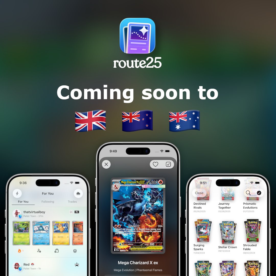 Happy National Trading Card Day! ✌️

We believe in the honorable tradition of Pokemon trades, so we're excited to announce Route 25 is coming to Australia, New Zealand, and the United Kingdom this March! 🎉