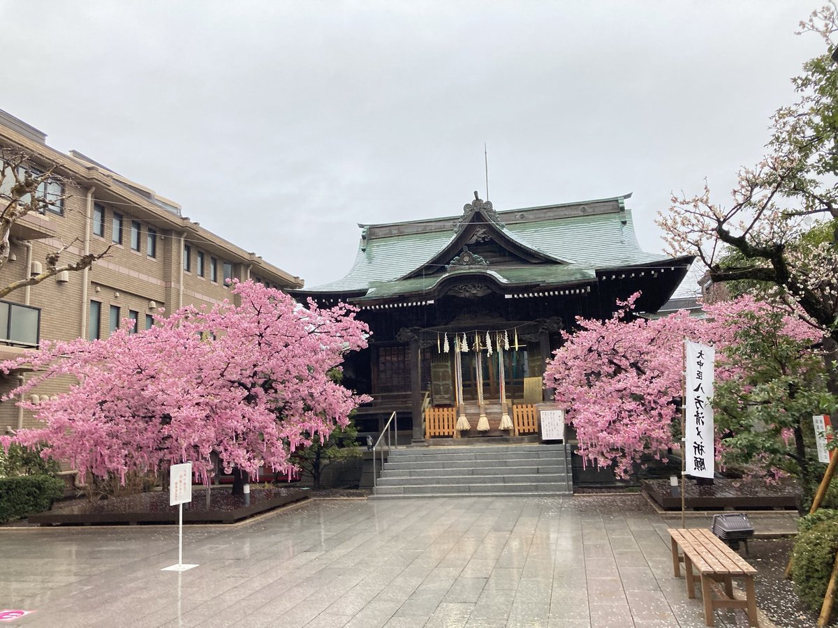 おはようございます☔️ 今朝の桜神宮さま この時期は朝6時台でも
