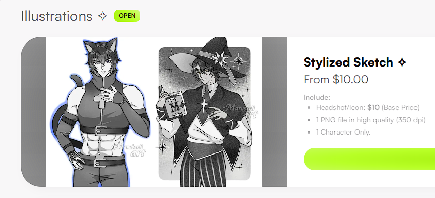 I have commissions in Sketch Grayscale on  my vgen from $10 (˶ᵔ ᵕ ᵔ˶)🌸

 - If you're interested check my page
vgen.co/maruberii 

 - You can send me a DM here too~ 

 #vgenartist #VGencomms #VGen #illustration #drawing #sketch #Commission #commissionopen