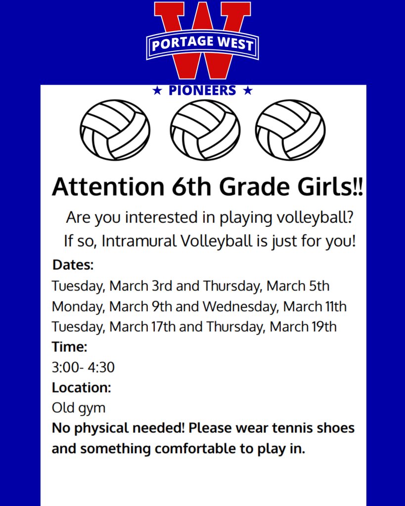 Portage West Middle School tweet media