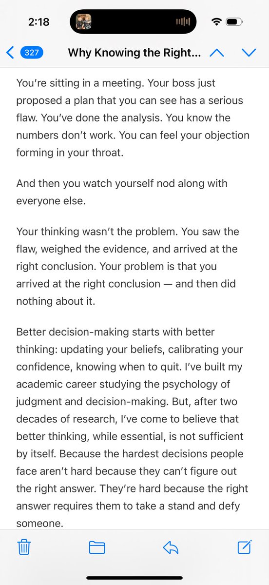 MikeFYoussef's tweet photo. Just read Annie Duke’s latest post, this time from guest Dr Sunita Sah author of “DEFY” subtitled “how to speak up when it matters.” It’s interesting how the universe can speak to us. For me, this note reinforces critical business actions taken recently. Hope it helps you. https://t.co/7oie9RfRva