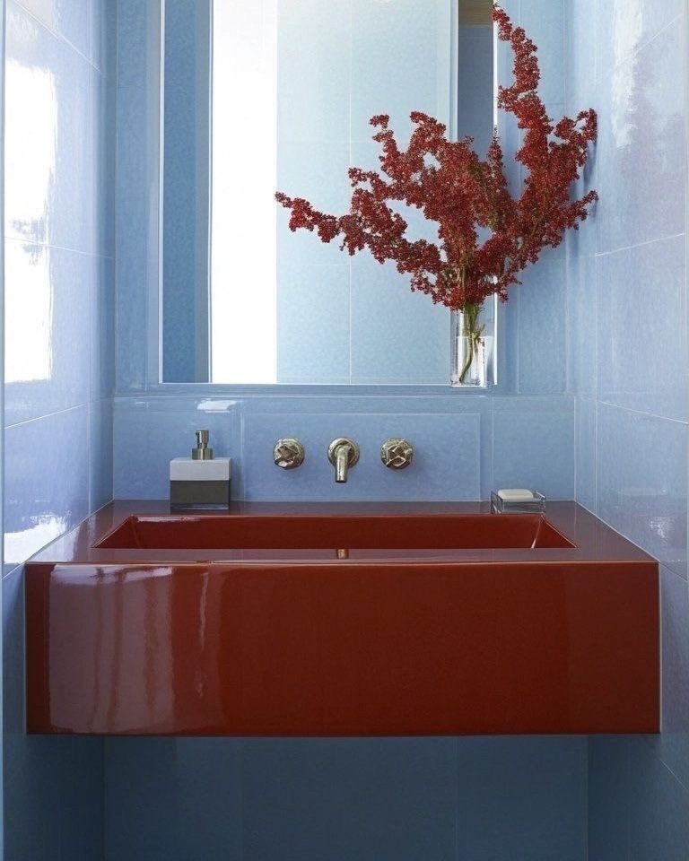 inspiration of the day: Burgundy &amp; Ice blue