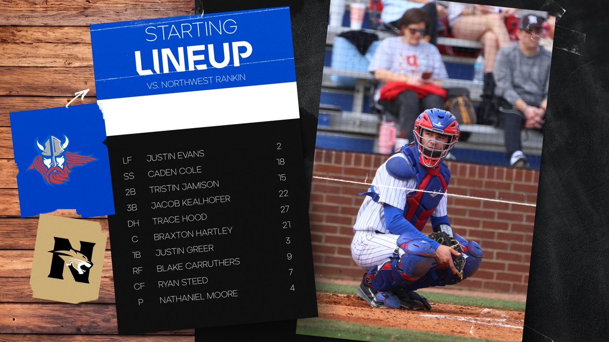 Starting Lineup for tonight’s matchup against NWR. 

#hcbagt