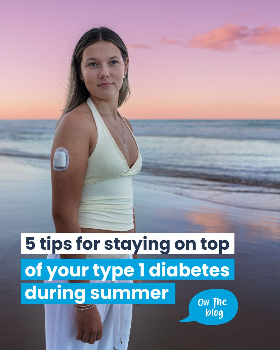 DiabetesAus's tweet photo. Diabetes management can look different day to day – but having a handful of steady habits can make your condition feel manageable, especially during the summertime. 

We've put together a list of practical tips that people with #diabetes often find helpful, because diabetes shouldn’t get in the way of making special memories. 

How do you manage your diabetes during summer? 

Head to our blog for a handy guide: https://t.co/503YypZpZF