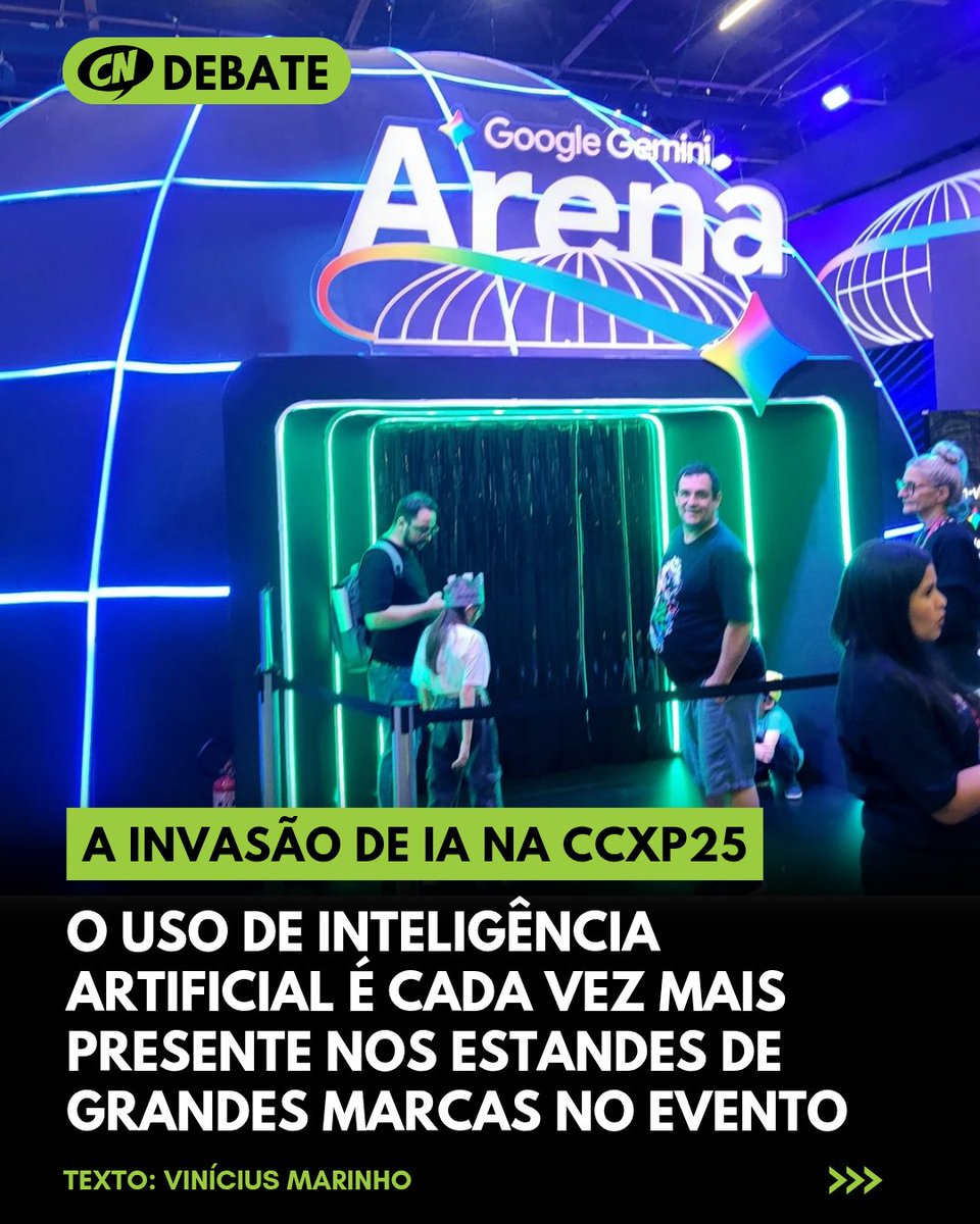 Tem quadro novo na área:
O CN Debate vai ser um quadro pra discutir e questionar diversas demandas da cena nacional de quadrinhos, ilustração e eventos. Neste primeiro texto falamos sobre a invasão da inteligência artificial na CCXP25.

Texto no link: 
instagram.com/p/DVJ9eRZFIOS/…
