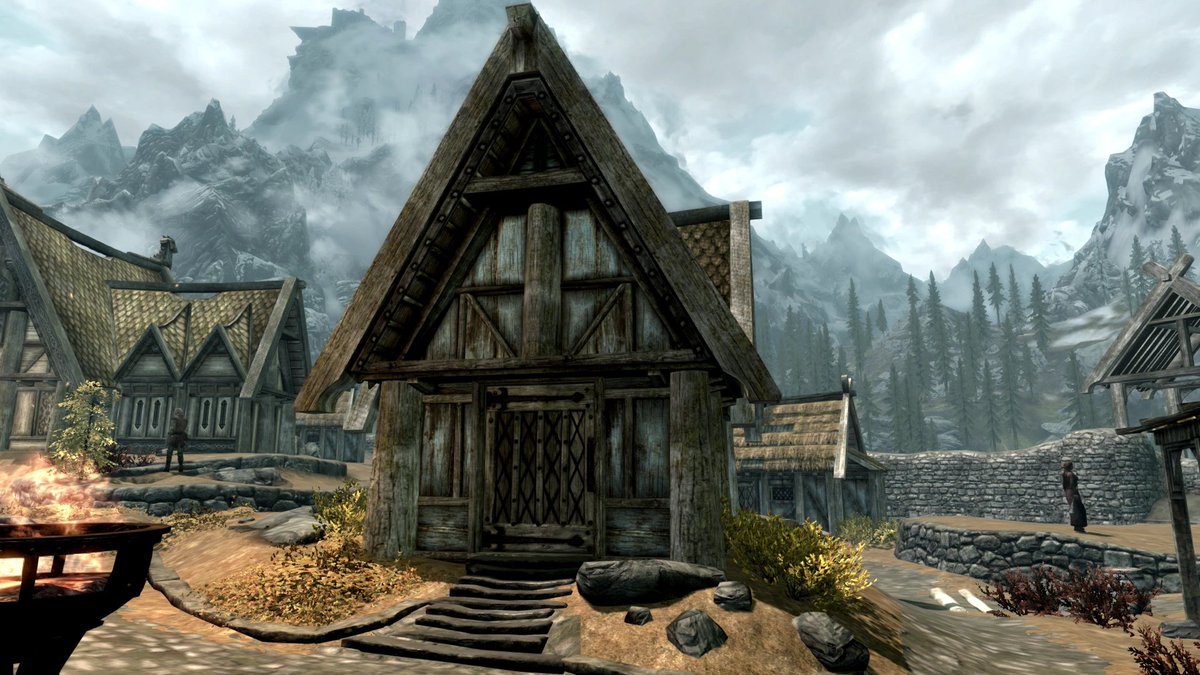 You could get a job doing quests for the Jarl and buy this house just off Main Street. Then meet a nice girl at Shor's Stone and take her on a date to The Bannered Mare. Get married and send your abopted kids to the Companions. But you will not.
