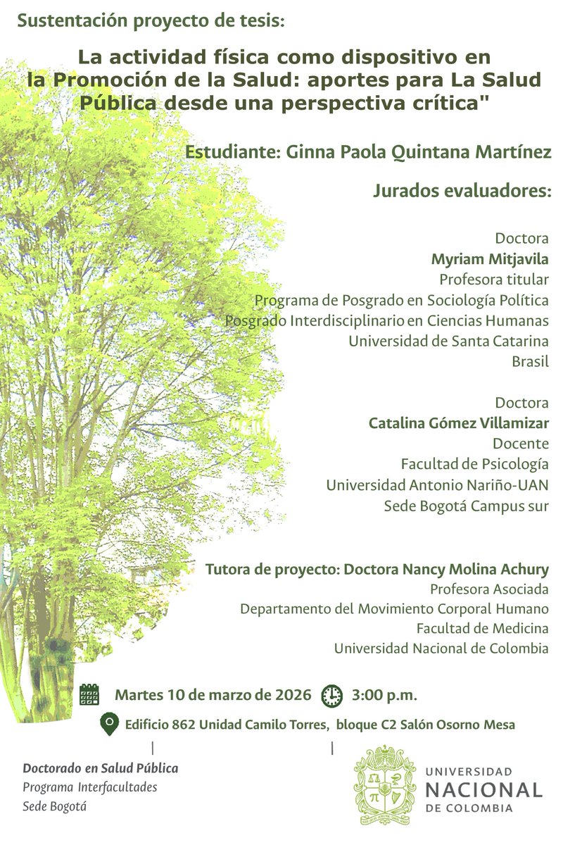 Doctorado Salud Pública-Programa Interfacultades tweet media