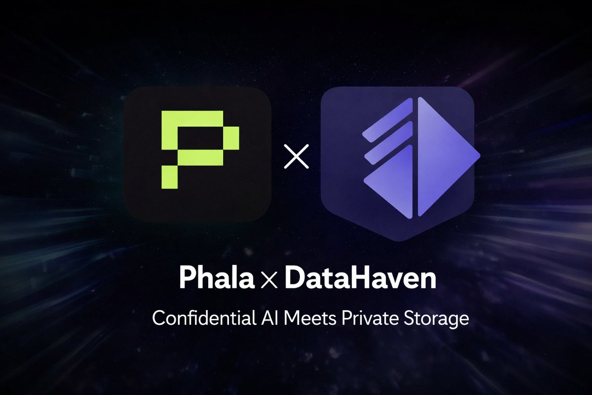 eldrithan's tweet photo. Confidential AI is a game-changer! Phala + DataHaven combine secure compute and verifiable private storage, unlocking AI use cases in healthcare, finance, and sensitive data management. TEEs + private storage = complete privacy stack. @DataHaven_xyz @PhalaNetwork https://t.co/7McYfn9z4l