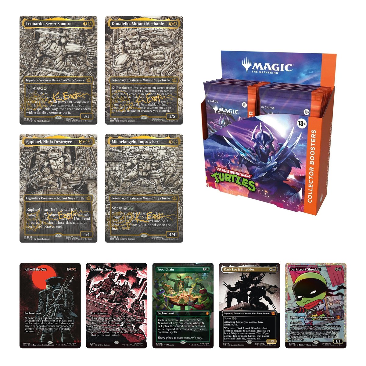tmnt collector booster box mtg Magic the Gathering: Teenage Mutant Ninja Turtles: Play Booster Displa main image 1