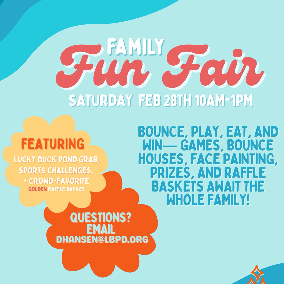 Join us at the Recreation Center on Saturday, February 28 from 10:00 am to 1:00 pm for a day packed with games, prizes, auctions, raffles, and nonstop fun for a great cause. Kids of all ages will love the bounce houses, inflatable slides, and exciting games.