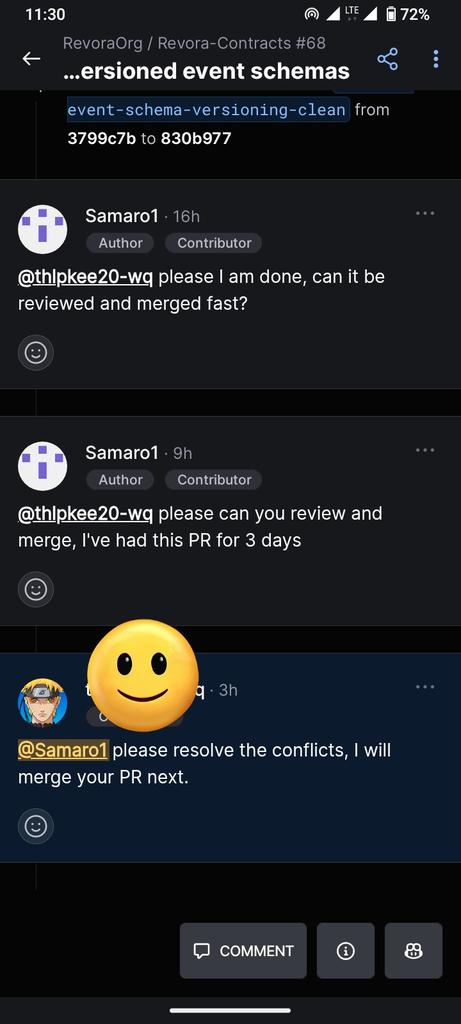 devmaro005's tweet photo. Day 44 of #100DaysofCodeandDesigns with the Sarcastic Geeks Trybe @SarcasticGeek4u 
Omo, maintainers really want me to run mad. Been resolving conflicts so much I should prolly be a peacekeeper at this point. Nice experience, but crazily frustrating at times https://t.co/DSxBUDVnmW