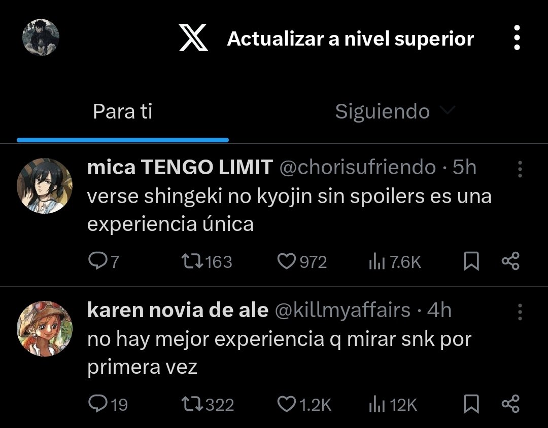 Liooo_MDB's tweet photo. Definitivamente, mirar Shingeki no kyojin por primera vez sin saber nada es LA EXPERIENCIA. https://t.co/B6eu7pyUvM