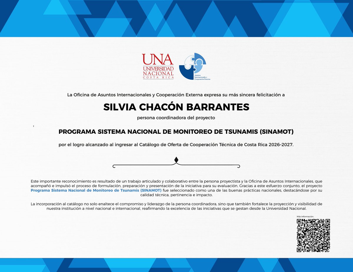 Sistema Nacional de Monitoreo de Tsunamis UNA-UCR (@SINAMOT_CR) / Posts / X