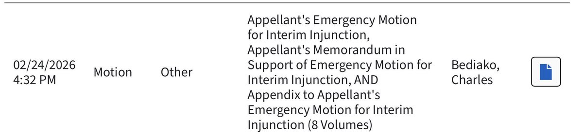 mikerodak's tweet photo. Charles Bediako has now filed an emergency motion with the Alabama Supreme Court seeking an interim injunction against the NCAA pending his appeal. https://t.co/fUluaD7xJc