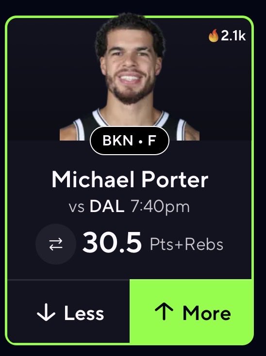 KJProps_'s tweet photo. POTD💥💥💥Record (19-4)
Michael porter Jr over 30.5 points/rebs

-MPJ sees a perfect match up against Dallas today, as of late he’s been going under due to his poor shooting splits he’s that’s the only reason he’s been going under 

- Discord link🔗 https://t.co/kwijBX72gM JOIN🫡 https://t.co/83T8AWiSLW