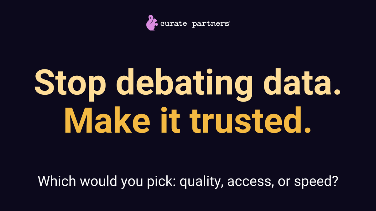 curatepartners's tweet photo. Most teams don’t have a data problem. They have a trusted data problem.  

Curate helps enterprises build governed data foundations so teams can move faster with confidence.  

Explore data services: https://t.co/3oFnsJM5iR 

#DataStrategy #DataAnalytics #DataGovernance https://t.co/NkrGE4hr7w