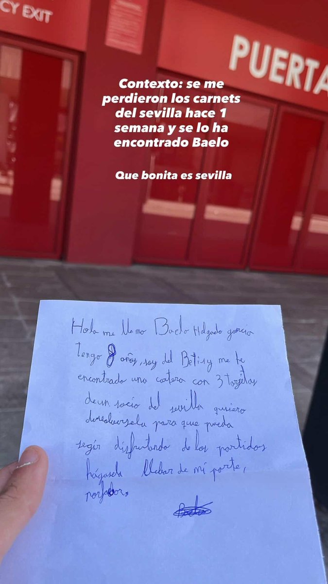 No doy crédito con lo que me ha pasado un sevillista. Que grande es el fútbol y que grande es la rivalidad de Sevilla