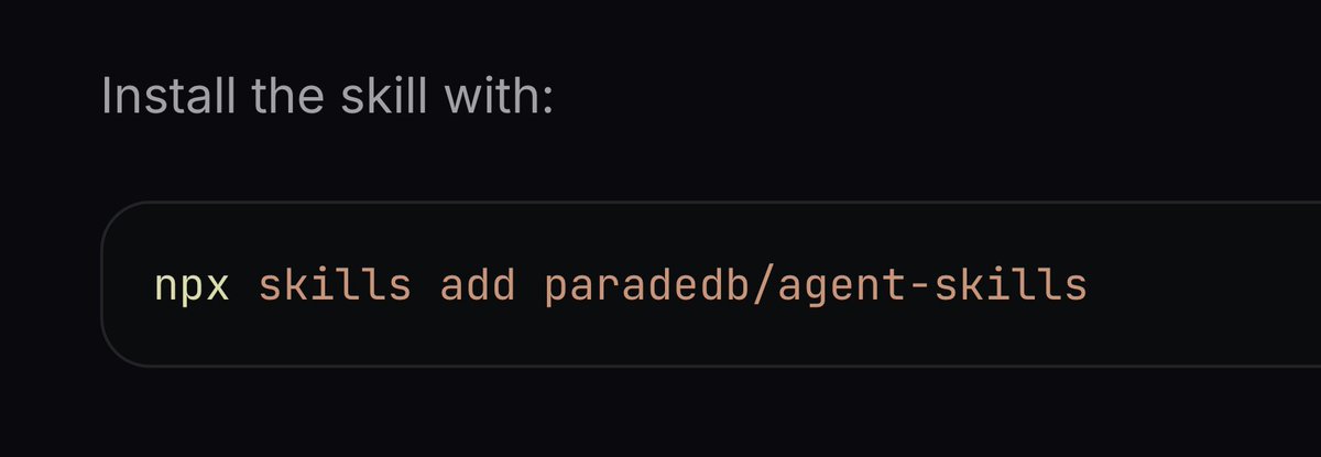 ParadeDB tweet media