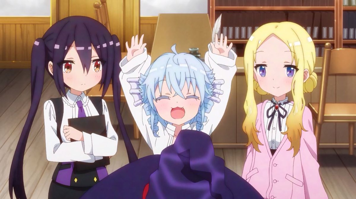 furinrikun2's tweet photo. RPG不動産 (RPG Real Estate)を、リピート観た。
ほのぼの?・癒し?・ドタバタ・微百合?
前半は、ほのぼの、癒し系
後半は、シリアス展開アリの異色なストーリー
魔術師 の、 風色 琴音 が、田舎から出てきて、
RPG不動産 で、働く、お話。
きららジャンプ♪
#rpg_rs
#RPG不動産
#RPGRealEstate https://t.co/tXynVAVgnf