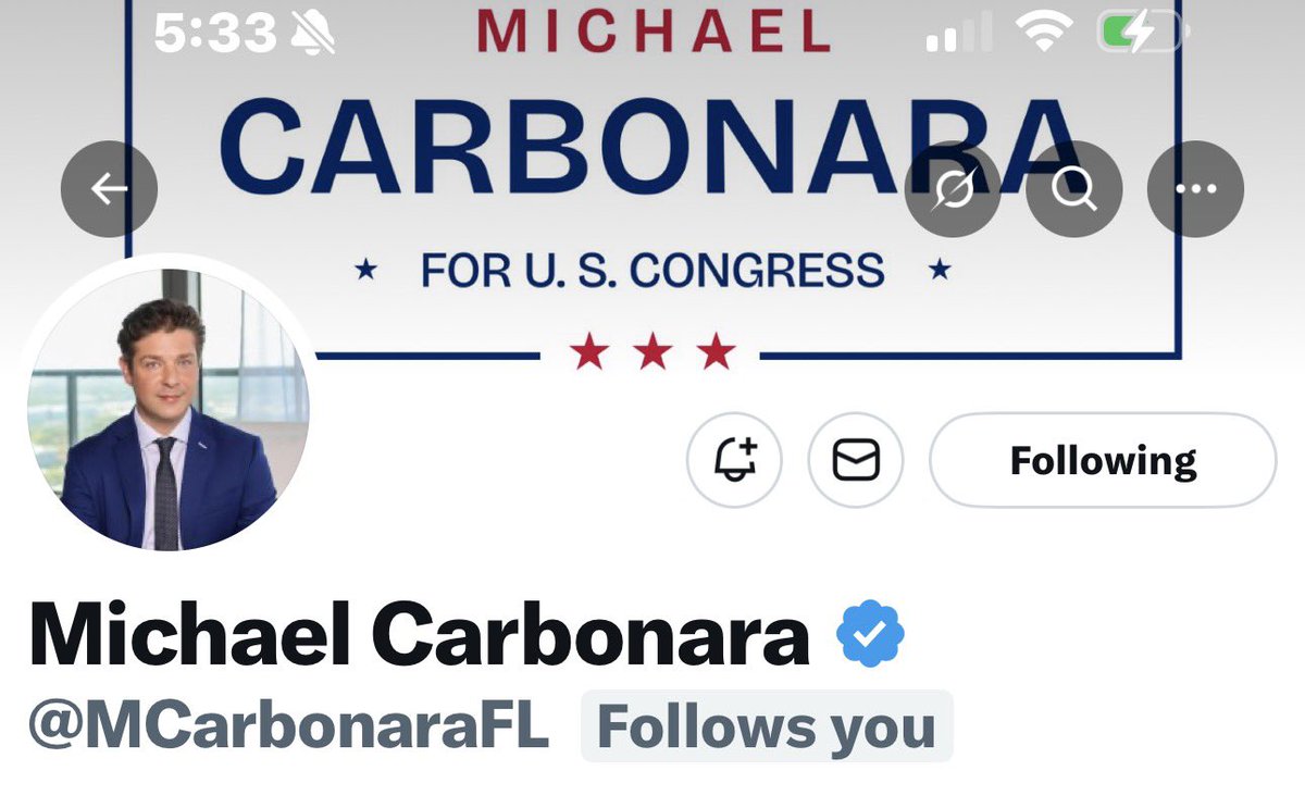 🚨 RIGHT HERE … 👇🏻

The candidate to beat Debbie Wasserman Schultz in Florida and flip the seat from 🔵➡️🔴

Plesse follow Michael Carbonara for Congress!
<a href="/MCarbonaraFL/">Michael Carbonara</a> 👈🏻 

REPOST your support!