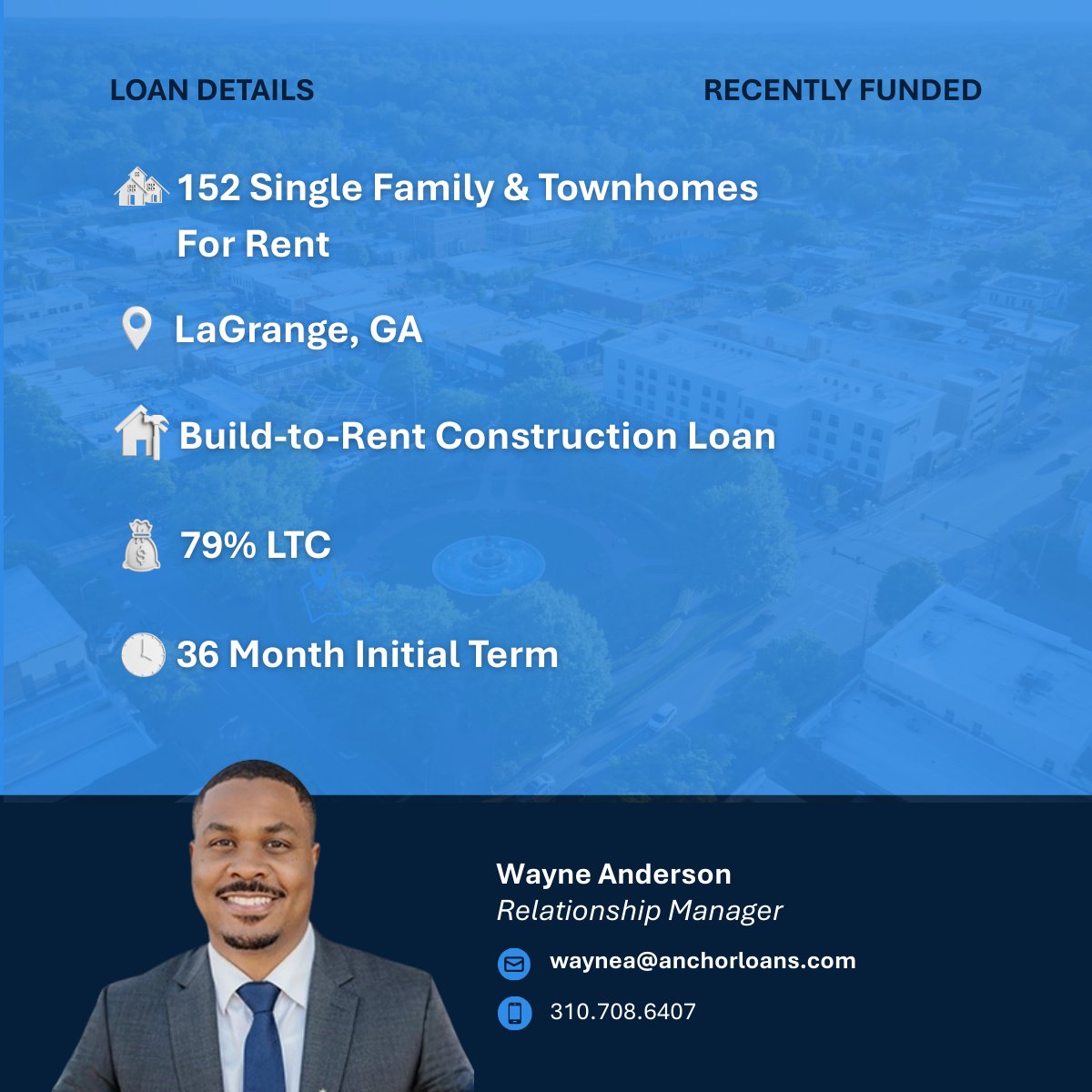We funded a $33.5MM build-to-rent construction loan for Phase 1 of a 152-home community in LaGrange, GA.

Flexible structure. Built for construction.

Want to talk BTR financing? DM us.