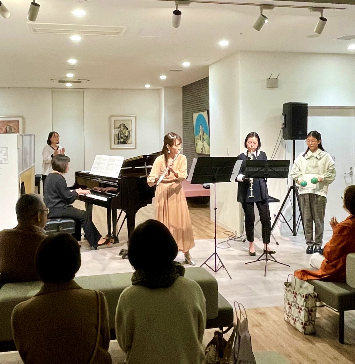 Mo9463Mori's tweet image. 🎹昨夜はこちらのコンサートへ🙂素敵な木管アンサンブルでした❣
#ぶどうの木クリニック
#グレース・ノーツ
#GraceNotes