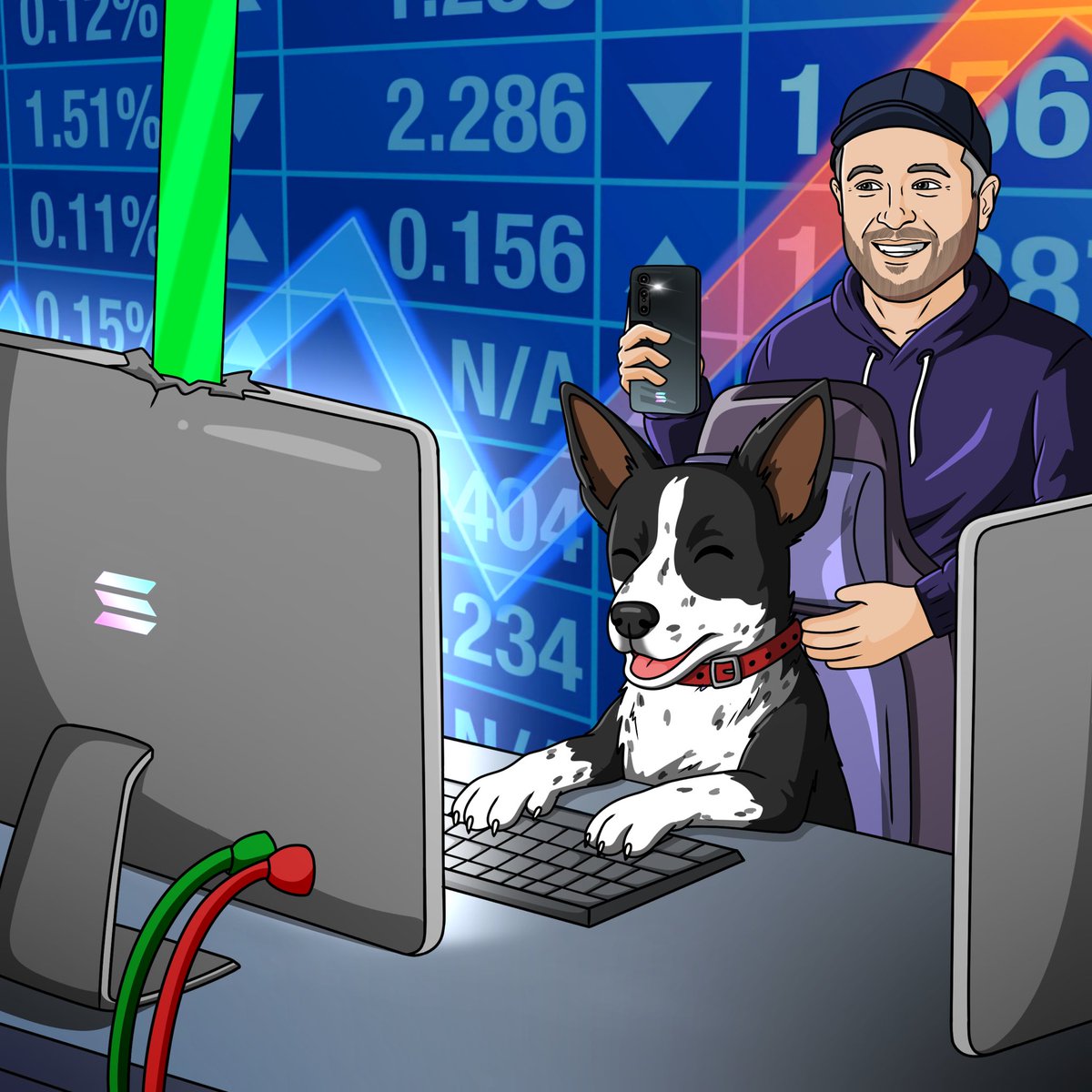 They say a dog is a man’s best friend, but for us, $ADA is the North Star. 

This project was born to honor a bond that never fades, and there’s no better place to build that legacy than on the frontier of Solana Mobile.

With the Seeker in hand and conviction at the keyboard, we