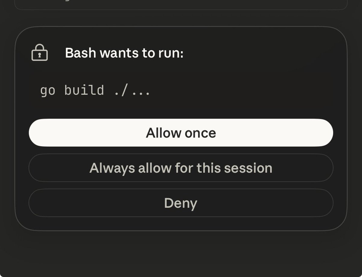 dazdotdev's tweet photo. @noahzweben Wow, works really well. No need for Terminus and Tailscale now...

I would only suggest to increase the tap area on these buttons, bit hard to hit Always Allow accurately, especially on the move https://t.co/twLFGI0SUH