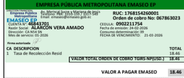karlinealarcon's tweet photo. @EmAseoQuito como va a ser posible que tenga que pagar la tasa de recoleccion de 18 USD, el mismo valor del agua. Para colmo de eso no entra el camion a recoger la basura. Se ve que les estan con sobrecostos, anteriormente se pagaba menos. @elcomerciocom https://t.co/xgNskeq1Z4