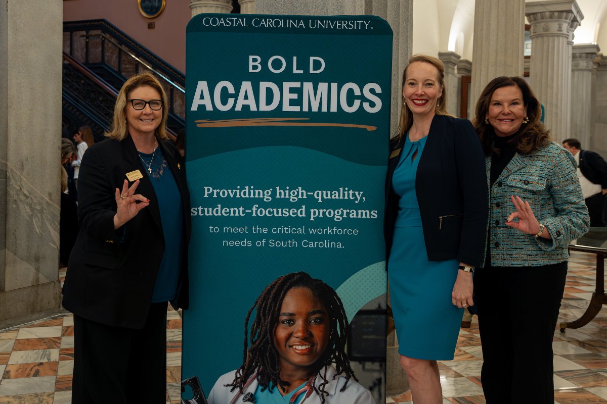 From groundbreaking research to student success, #CCU is showcasing statewide impact at the S.C. State House today. Proud to represent #TealNation.