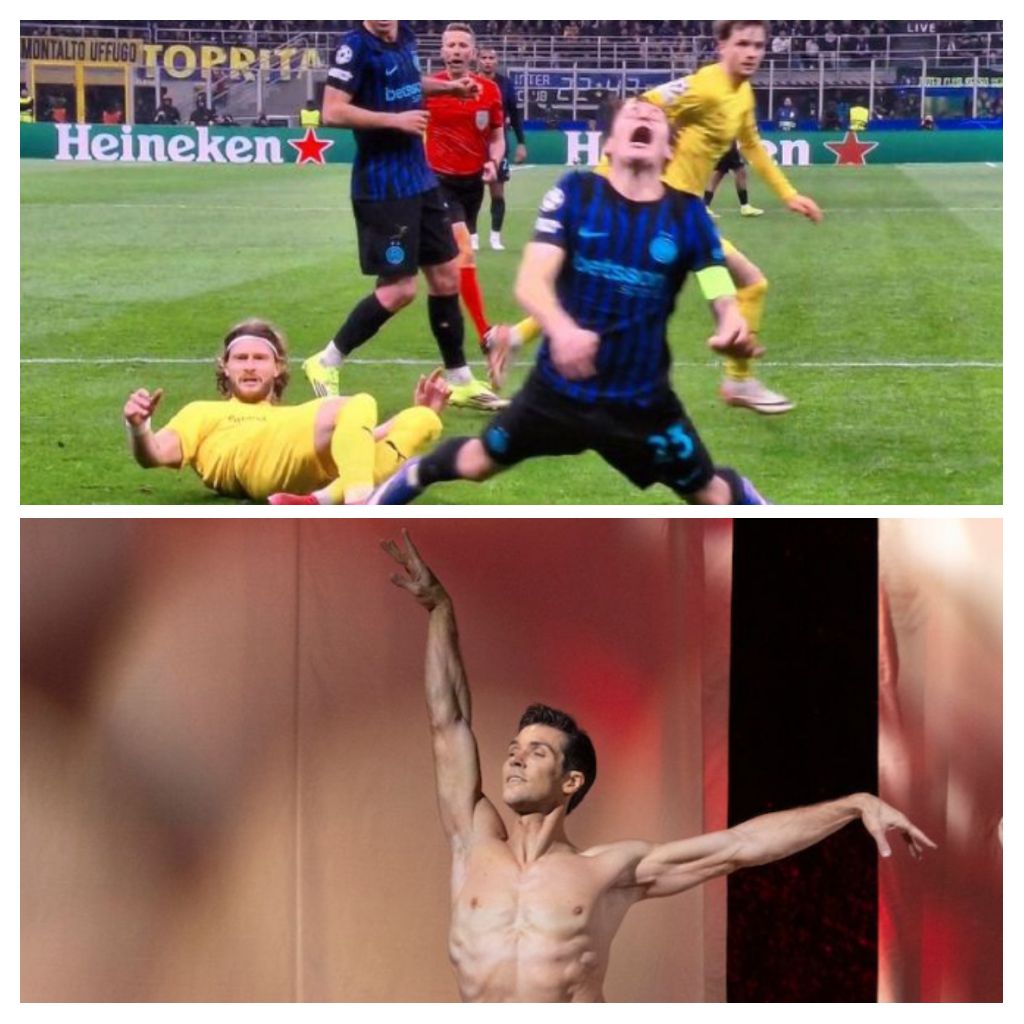 thecrazygift888's tweet image. Guarda Mamma, come #RobertoBolle. #Barella #InterBodo #ChampionsLeague2026