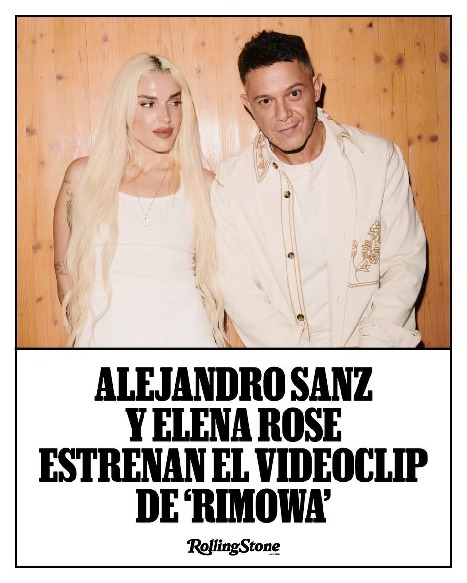 Alejandro Sanz y Elena Rose estrenan el videoclip de ‘Rimowa’, una de las canciones más íntimas de ‘¿Y ahora qué +?’, con una narrativa visual que apuesta por la emoción, la complicidad y una simbólica maleta cargada de recuerdos.

es.rollingstone.com/alejandro-sanz… 

#RollingStoneEnEspañol