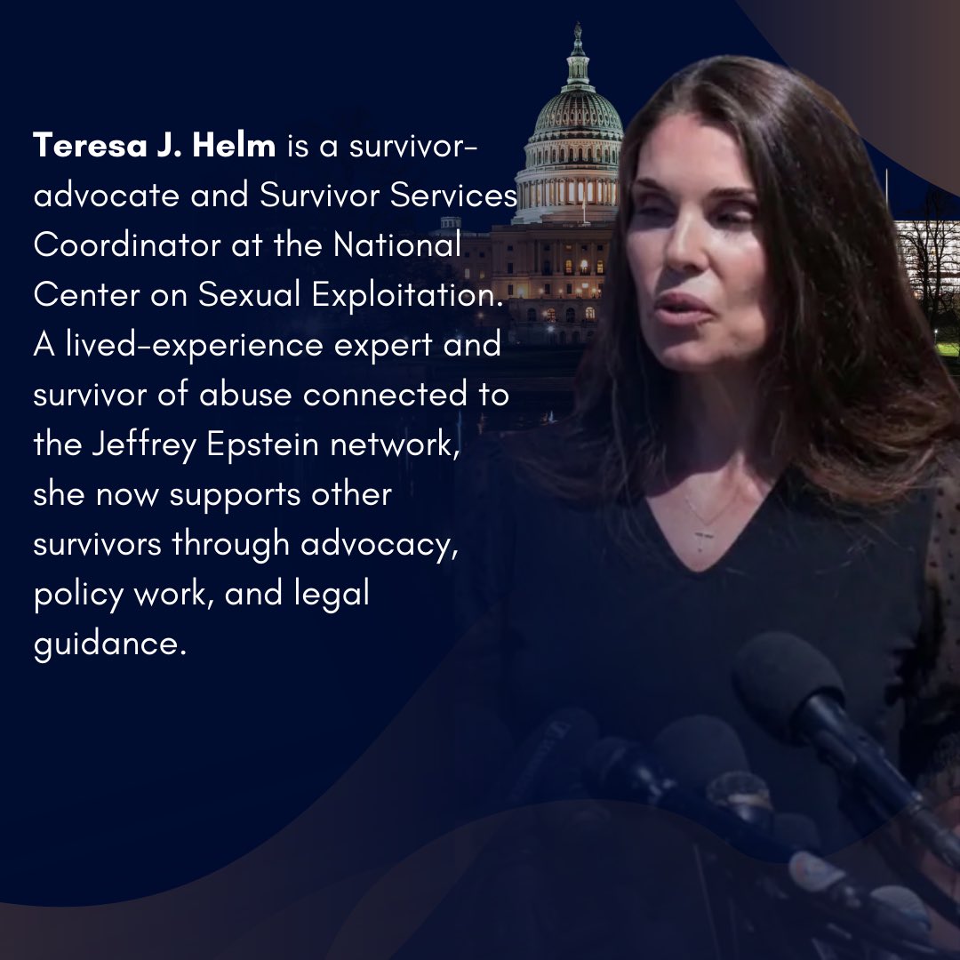 I’m inviting Teresa Helm as my guest to the State of the Union because she has been waiting for justice for more than two decades. Teresa’s bravery exposed the Epstein cover-up. The President owes her—and all survivors—answers.