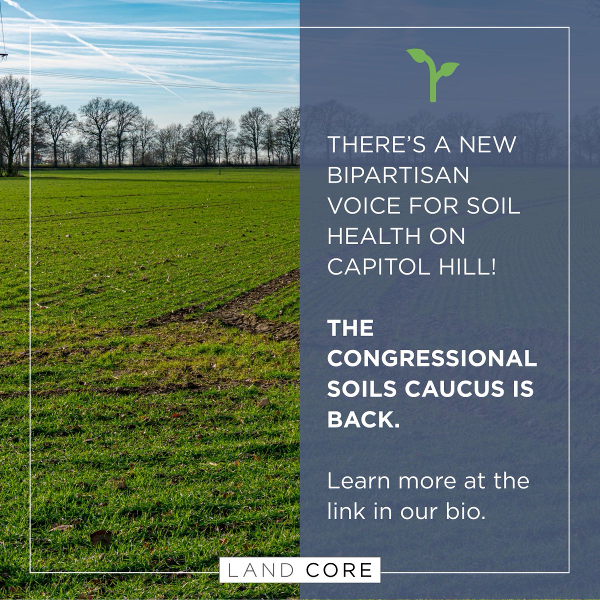 Last week, Representatives Jim Costa (CA-21) and Brad Finstad (MN-1) relaunched the Congressional Soils Caucus in the 119th Congress. 

Learn more here: lnkd.in/eRPfiPgf
