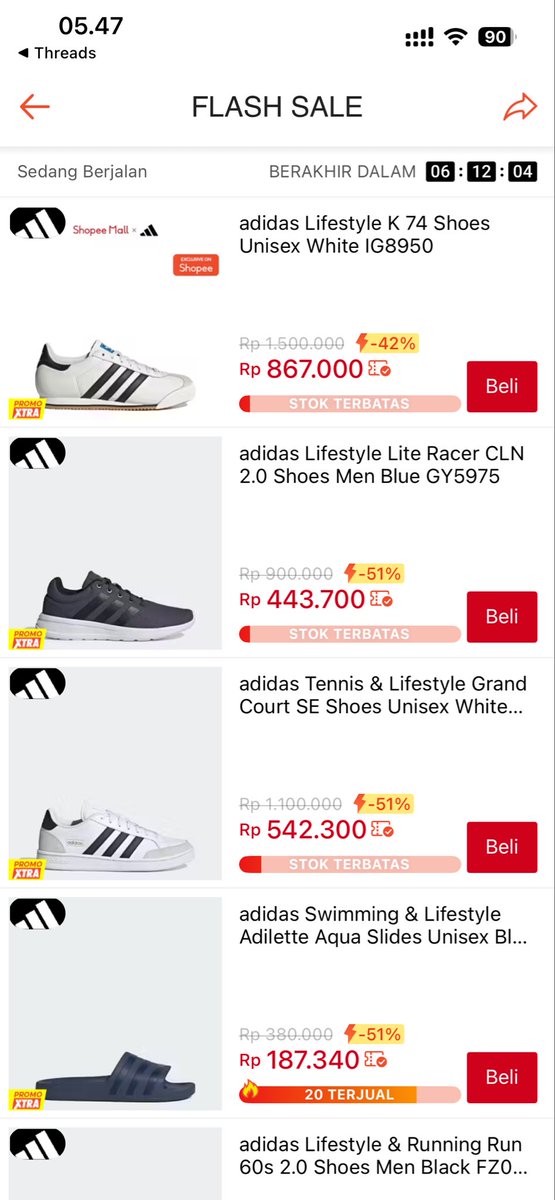 olisuslane47's tweet photo. Adidas lagi Flashsale !!! https://t.co/eUdpGiBC6N

#Adidas #Shopee https://t.co/N3vTDz9ooB