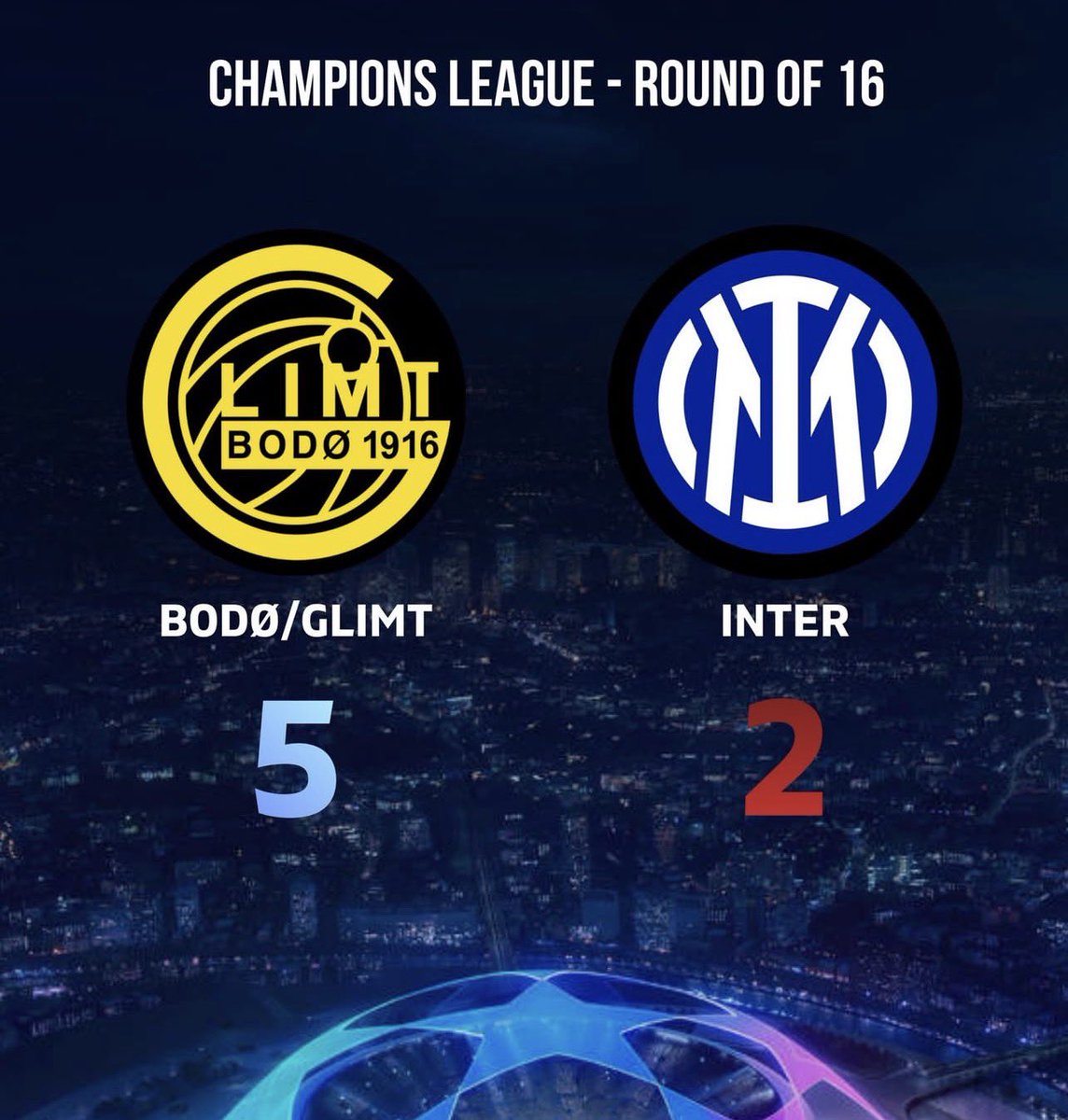 38 years of waiting is over. Bodø/Glimt is officially putting Norway back on the European football map. 🇳🇴⚽️. Inter Milan is a disgrace right now.