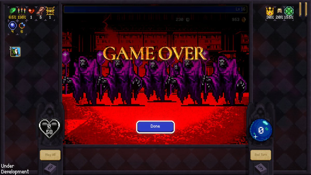 Hitobeat's tweet photo. Ah, I see that Vampire Crawlers has a punishment system if you attempt to go infinite. https://t.co/0Ap84ruuSx