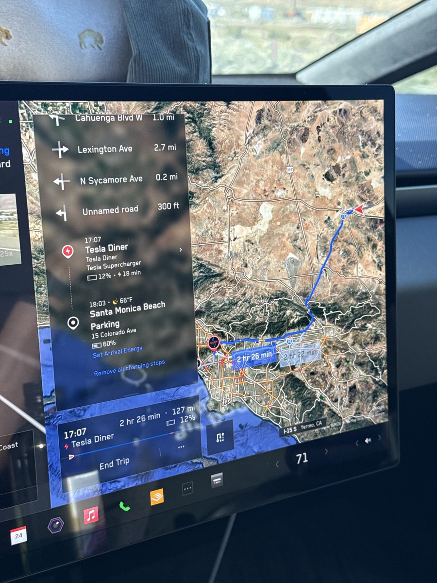 Driving the last 2.5 hours to the <a href="/TeslaDiner/">TeslaDiner</a> after starting in Atlantic City NJ using #FSD in our Cybertruck Kemosabe!