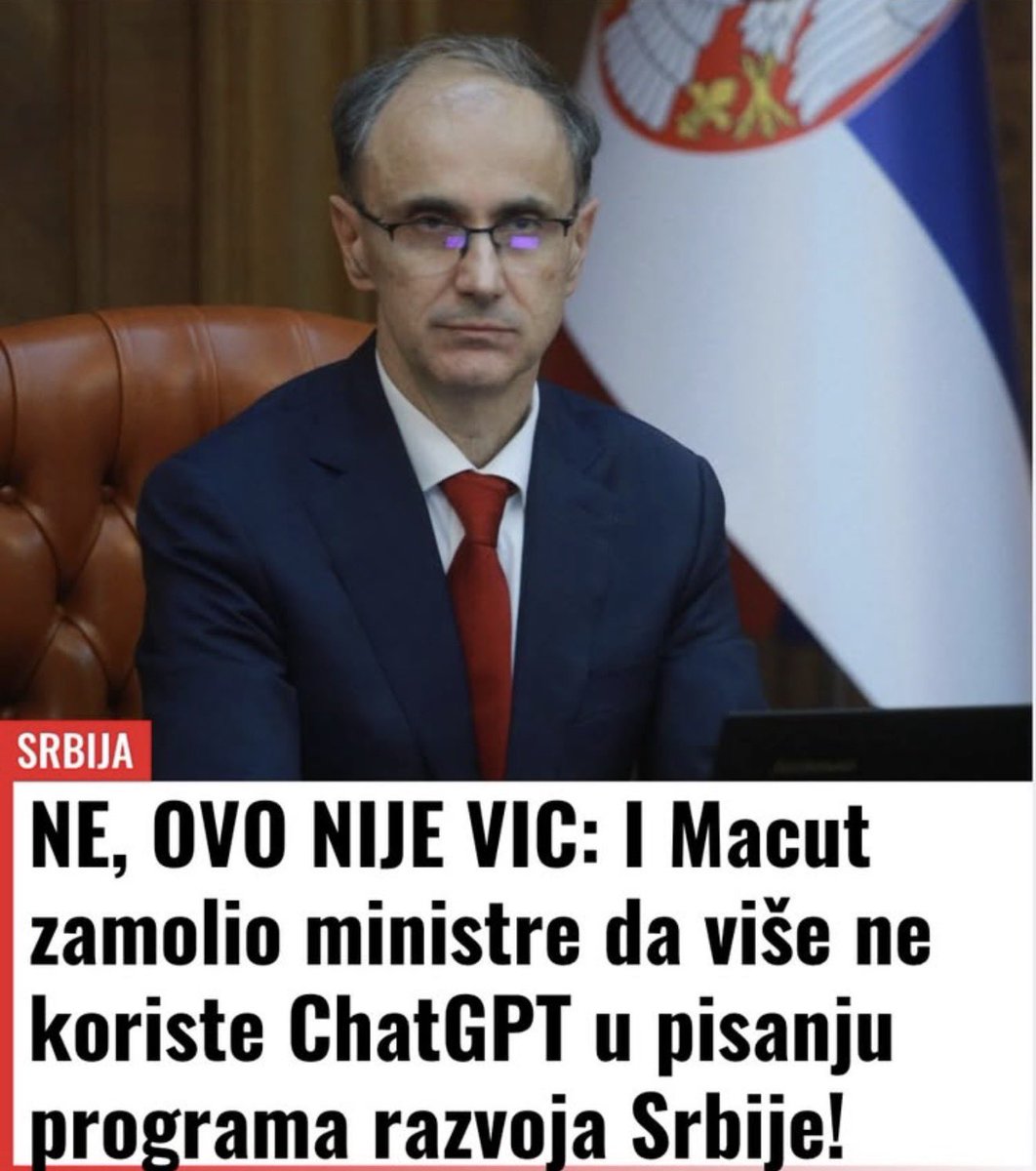 Sada prelaze na Gemini 3.1?

I ovako kažu da su mu performanse mnogo bolje 🤷‍♀️

Ipak, dizajn prosečnog ministra i AI-a (preciznije Large Language Model-a) je isti, oba ne mogu biti naterana da prestanu da lažu 🫠