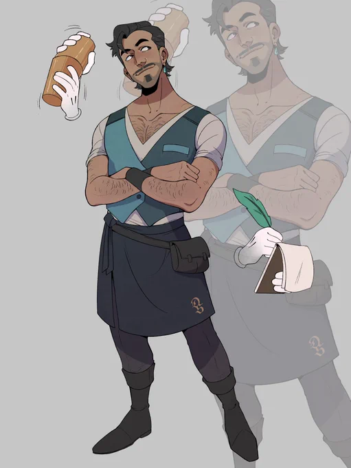 Dorian Steelguard Alchemist / Bartender / Dragon Kisser #dndart