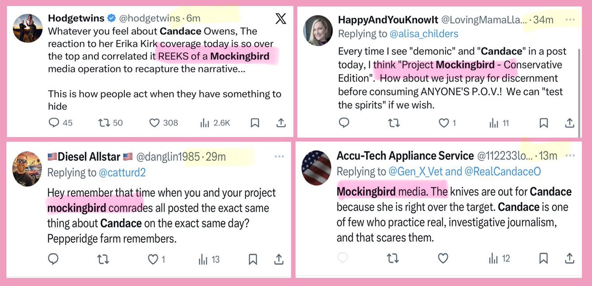 Totally... it's really sus when people start tweeting the same talking points all at once