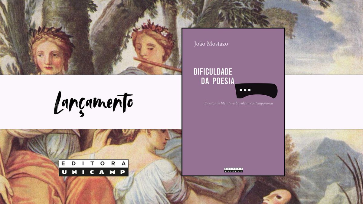 Acaba de ser lançado o livro “Dificuldade da poesia”, de João Mostazo. A obra oferece um panorama da poesia brasileira contemporânea. Saiba mais em: encurtador.com.br/dYFN