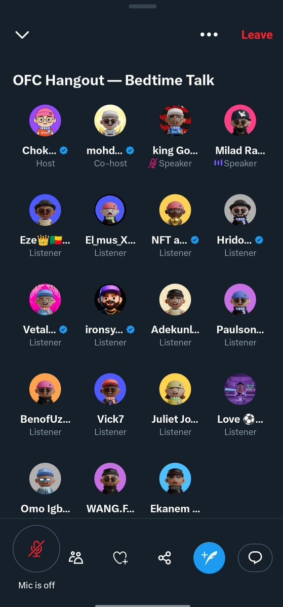 Bedtime talk 🎙️🎤
GM GM every supporter will never go unnoticed.