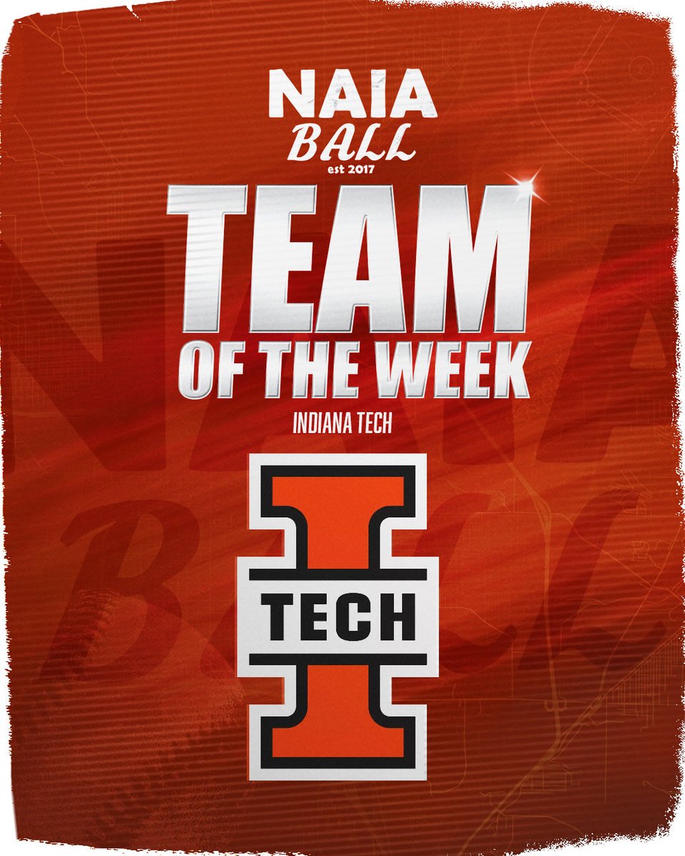 The NAIA Ball Team Of The Week is the Indiana Tech Warriors 

The Warriors went on the road to Williamsburg, Kentucky last weekend and picked up a massive three game sweep against #6 Cumberlands (KY) and added a Top 10 series sweep to their early season resume 

<a href="/INTechBaseball/">Indiana Tech Baseball</a>