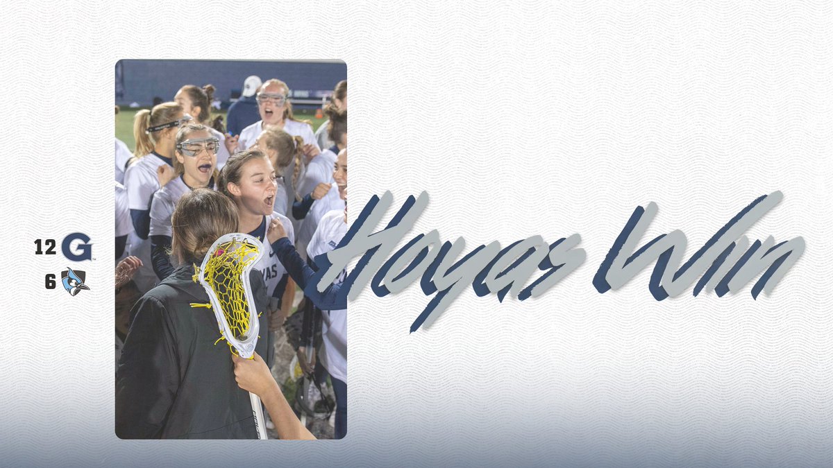 HoyasWLax's tweet photo. Down goes #5/6. Hoyas on top! 🐶🔝

#HoyaSaxa #HoyaBold https://t.co/K6psmDdUbS