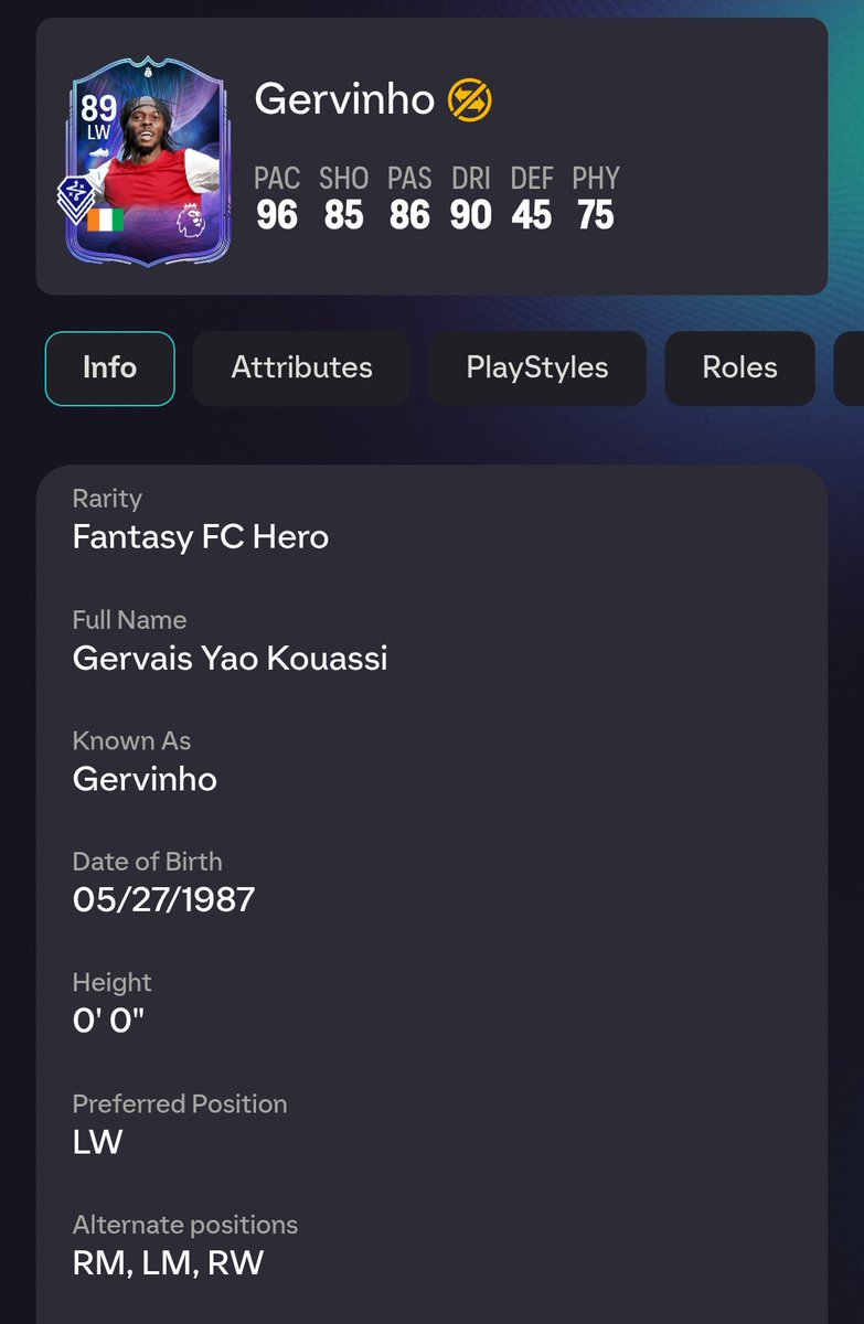 Gervinho is shorter than I expected.