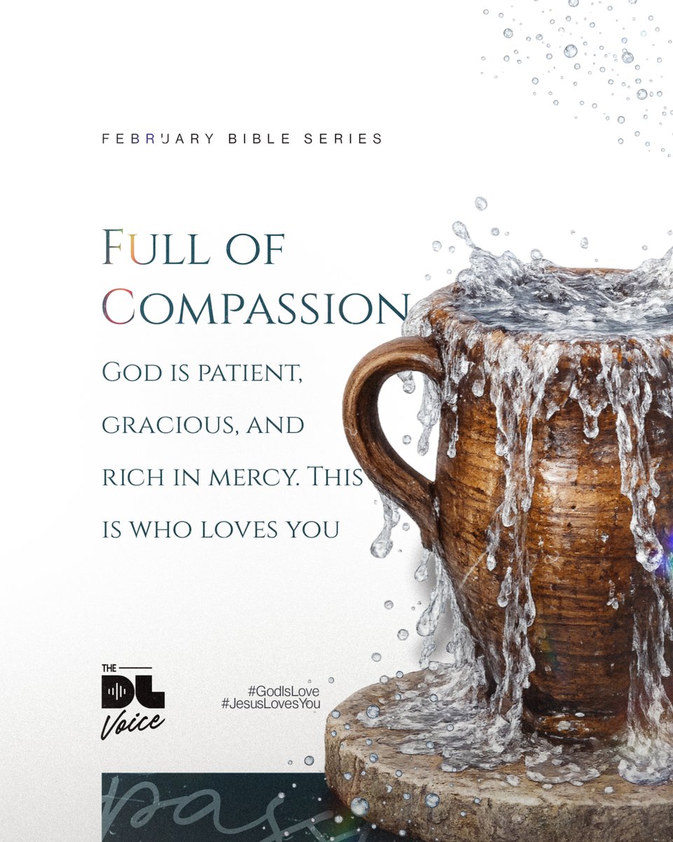 TheDLvoice's tweet image. Compassion.
Grace.
Patience.
That’s the God who loves you.

#WhatIsLove
#GodIsLove
#JesusLovesYou