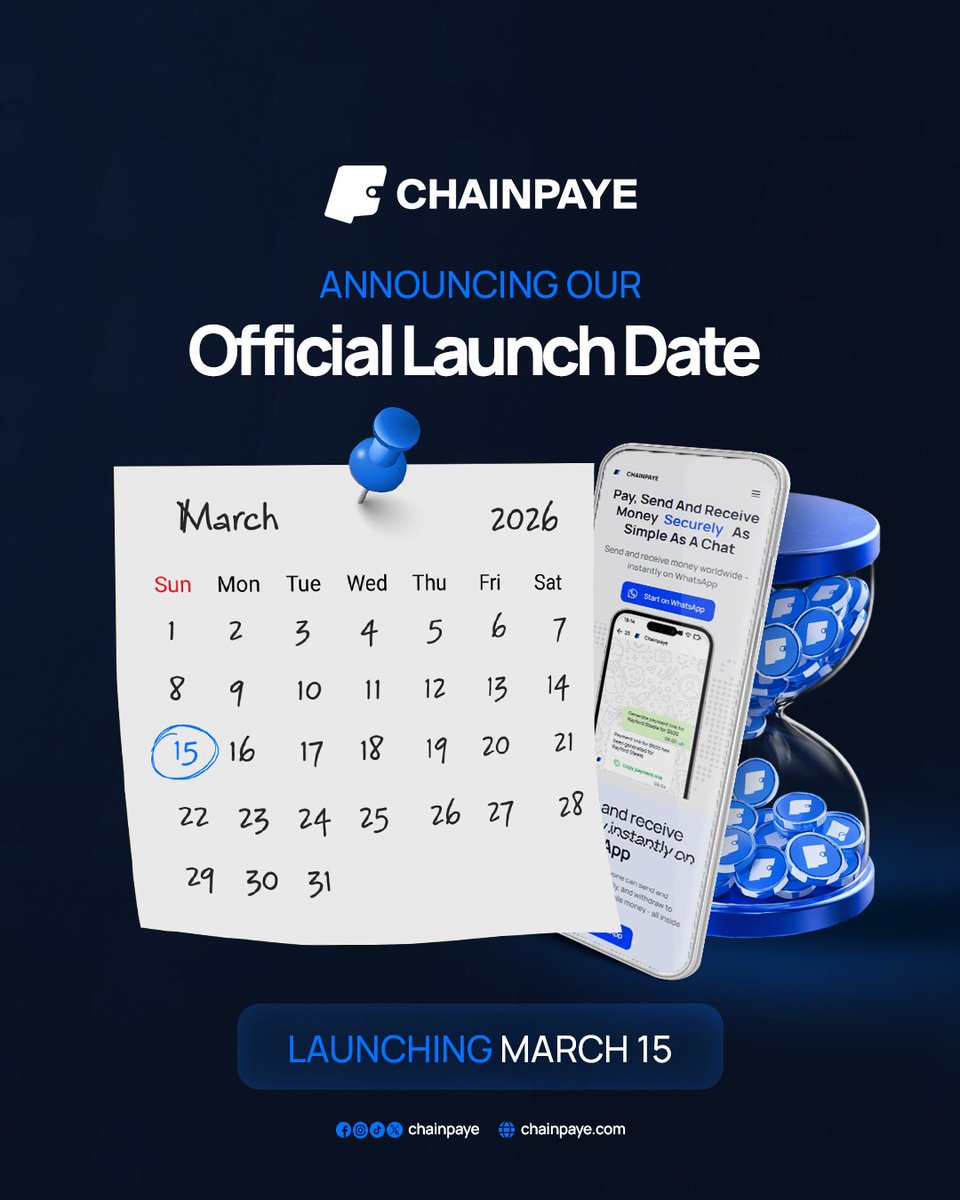 chainpayeHelp's tweet photo. π Introducing Chainpaye! π
Send money across borders in under 50 seconds using stablecoins. Spend crypto like cash, generate your own payment link, and collect payments globally with ease. Seamlessly manage USD/Naira transactions all in one powerful platform.
#Chainpaye https://t.co/fb7I6BsLFl