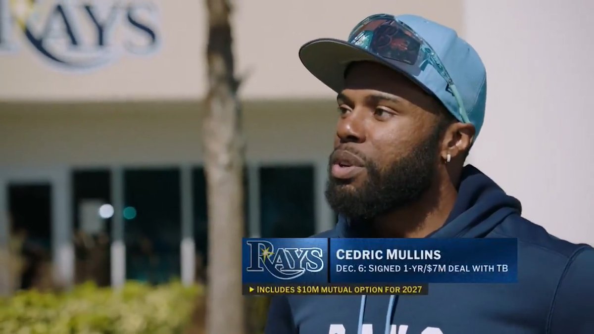 Cedric Mullins is back in the AL East and ready to go with the @RaysBaseball this season!
@CliffFloyd30 caught up with the speedy outfielder at 30 Clubs, 30 Camps to discuss his excitement to play with Tampa Bay 🌴